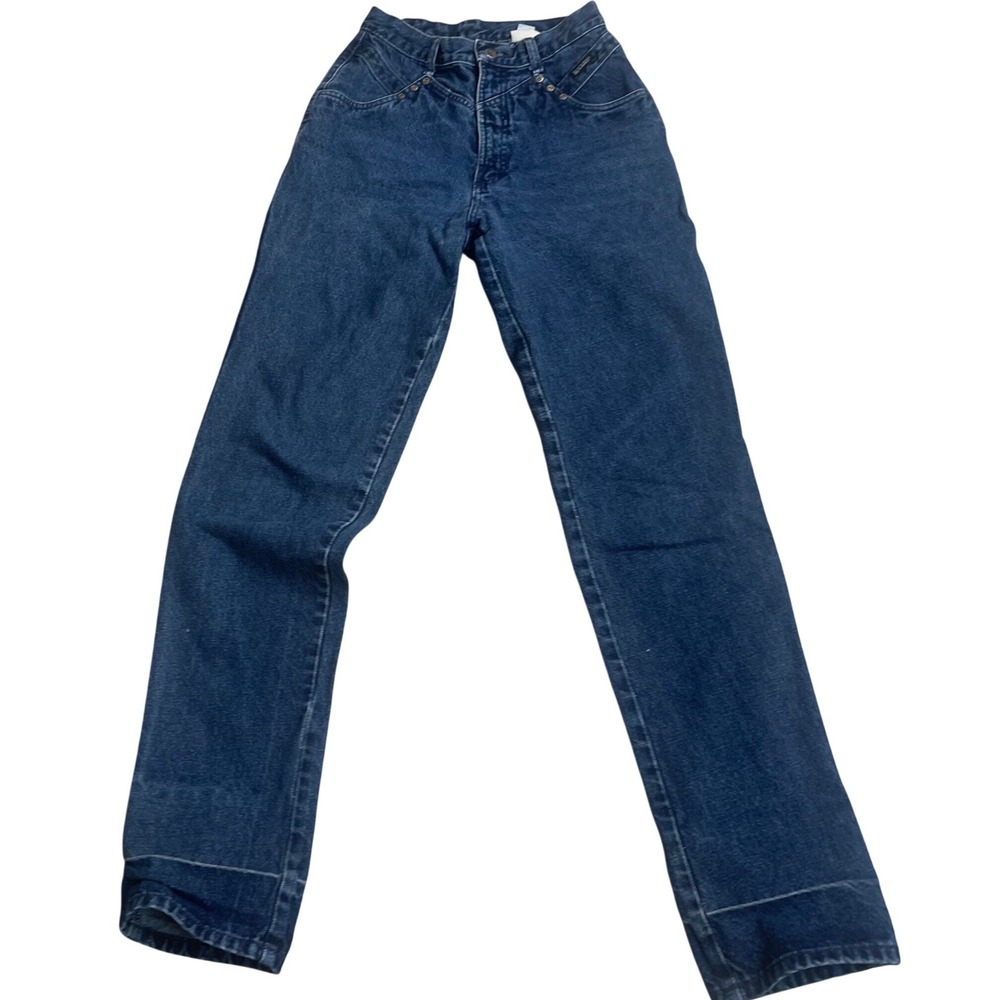 Rocky Mountain Clothing Co Vintage Western High Rise Studded Jeans 29/9 Blue USA